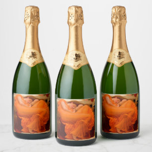 Étiquettes Pour Bouteilles De Vin Mousseux Flaming June par Lord Frederic Leighton