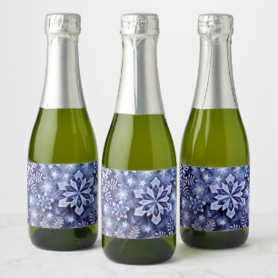 Étiquettes Pour Bouteilles De Vin Mousseux Flèches bleues