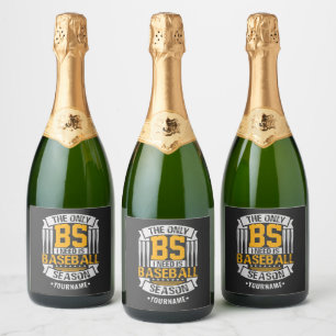 Étiquettes Pour Bouteilles De Vin Mousseux Funny Baseball Sarcasme