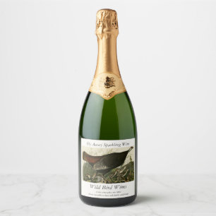 Étiquettes Pour Bouteilles De Vin Mousseux La Turquie sauvage des oiseaux d'Amérique d'Audubo