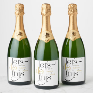 Étiquettes Pour Bouteilles De Vin Mousseux La typographie en gras permet d'enregistrer la dat