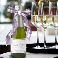 Lavande violet gris Mariage simple Merci Mini