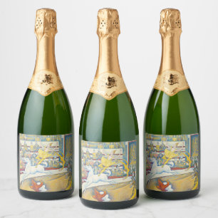 Étiquettes Pour Bouteilles De Vin Mousseux Le Cirque, Le Cirque, 1891 par Georges Seurat