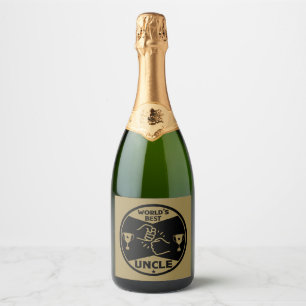 Étiquettes Pour Bouteilles De Vin Mousseux Le meilleur oncle du monde