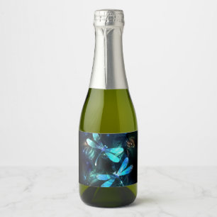 Étiquettes Pour Bouteilles De Vin Mousseux Les libellules du lac