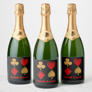 Étiquettes Pour Bouteilles De Vin Mousseux Les quatre costumes, Personnalisé