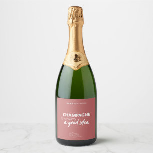 Étiquettes Pour Bouteilles De Vin Mousseux L'étiquette de bouteille de vin pétillant est touj