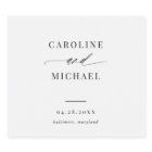 Mariage de noms de script moderne simple