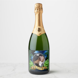 Étiquettes Pour Bouteilles De Vin Mousseux Mariage Galaxy-Portal