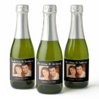 Mariage photo personnalisé Mini Sparkling Wine Fav