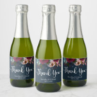 Marsala Rouge Marine de Bourgogne Merci Mariage Fl