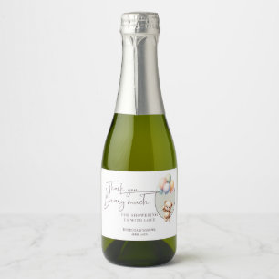 Étiquettes Pour Bouteilles De Vin Mousseux Merci beaucoup, à peine attendre Baby Shower