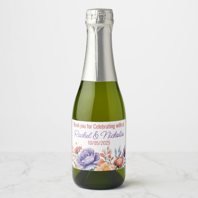 Étiquettes Pour Bouteilles De Vin Mousseux Mini bouteilles de champagne privilégie les moussk (Devant)