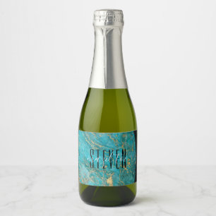 Étiquettes Pour Bouteilles De Vin Mousseux Mini espace Bat mitzvah à barre BM