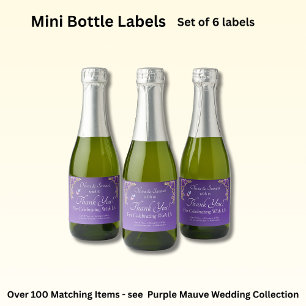 Étiquettes Pour Bouteilles De Vin Mousseux Mini Étiquettes De Bouteille De Vin, Vin De Fleurs
