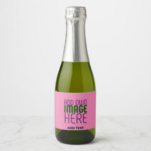 ÉTIQUETTES POUR BOUTEILLES DE VIN MOUSSEUX MODÈLE DE TEXTE D'IMAGE CHAUD MODERNE ÉDITABLE