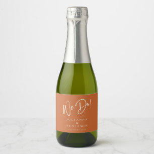 Étiquettes Pour Bouteilles De Vin Mousseux Moderne Nous Faisons Élégant Mariage Personnalisé
