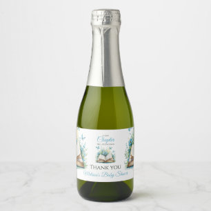 Étiquettes Pour Bouteilles De Vin Mousseux Nouveau chapitre Blue Boy Brunch Livre d'histoires