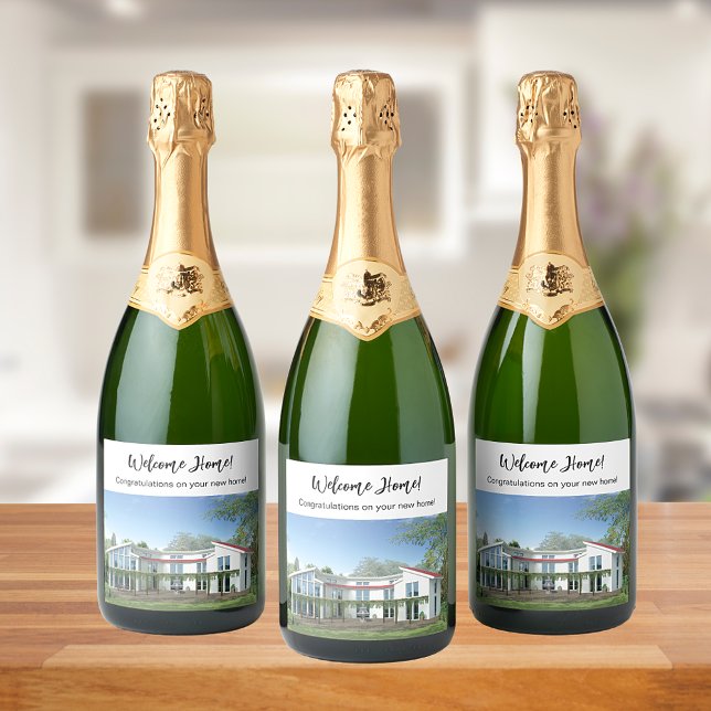 Étiquettes Pour Bouteilles De Vin Mousseux Nouveau foyer photo (Créateur téléchargé)