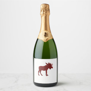 Étiquettes Pour Bouteilles De Vin Mousseux Pajama d'orignal Pajamas d'orignal Pajamas de Noël