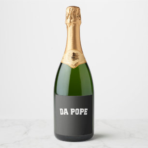 Étiquettes Pour Bouteilles De Vin Mousseux Pape Léon XIV Église chrétienne Da Pope Da