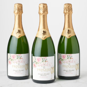 Étiquettes Pour Bouteilles De Vin Mousseux Pétales et procureurs