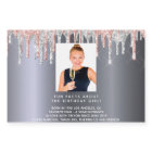 Photo d'anniversaire argent rose fun faits bio