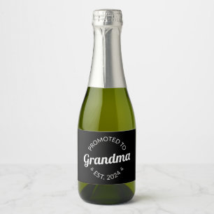 Étiquettes Pour Bouteilles De Vin Mousseux Promu À Grand-Mère Est. 2024 I