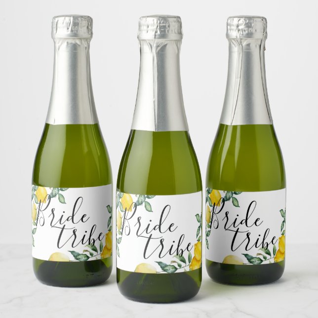 Étiquettes Pour Bouteilles De Vin Mousseux Proposition de la tribu Lemons Bride (Bouteilles)