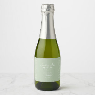 Étiquettes Pour Bouteilles De Vin Mousseux Proposition d'une servante verte de la sage de vig