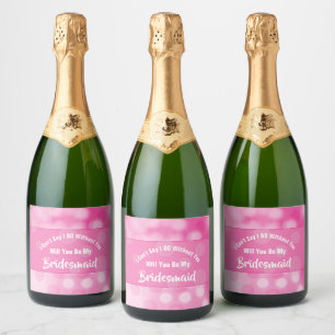 Étiquettes Pour Bouteilles De Vin Mousseux Propositions de serveuses d'enfants Bubbly rose ét