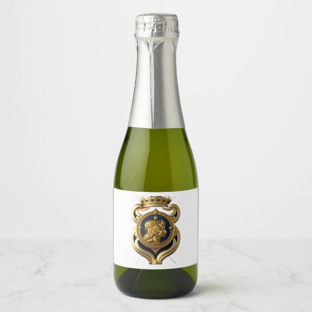 ÉTIQUETTES POUR BOUTEILLES DE VIN MOUSSEUX RÓTULO VINHOS - CHAMPAGNE COM BRAZÃO - NOVIDADE! (Devant)