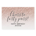 Salutations à Quarante ans Parties scintillant ros