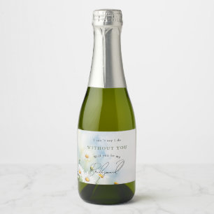 Étiquettes Pour Bouteilles De Vin Mousseux serez-vous mes marguerites d'honneur ?