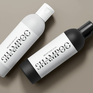 Étiquettes Pour Bouteilles De Vin Mousseux Shampoing minimaliste 8 OZ Bouteille de soins Étiq