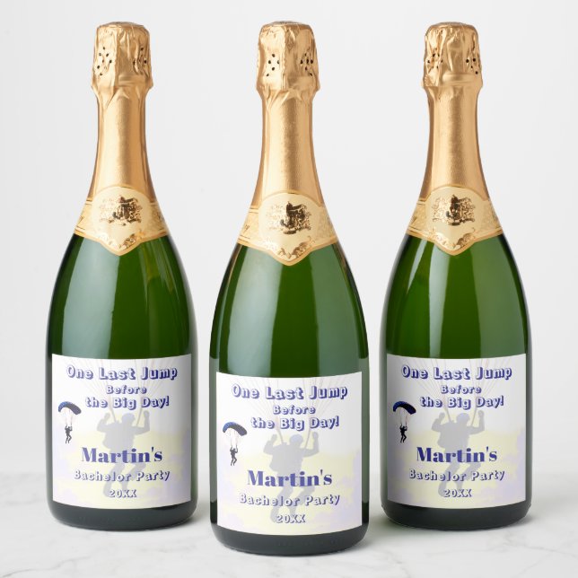 Étiquettes Pour Bouteilles De Vin Mousseux Thème d'aventure amusant pour un enterrement de vi (Bouteilles)