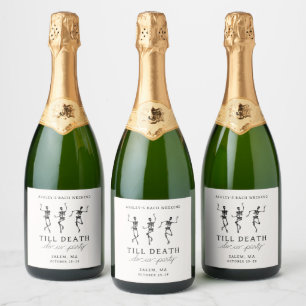 Étiquettes Pour Bouteilles De Vin Mousseux Till Death Do Us Party Bachelorette Week-end