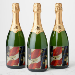 ÉTIQUETTES POUR BOUTEILLES DE VIN MOUSSEUX TRUMP