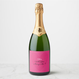Étiquettes Pour Bouteilles De Vin Mousseux Veux-Tu M'Épouser ?