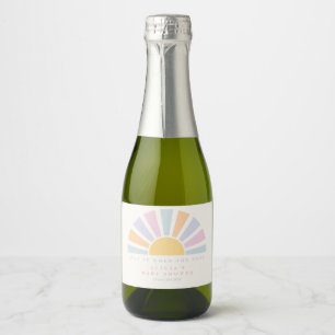 Étiquettes Pour Bouteilles De Vin Mousseux Voici Le Baby shower Soleil Soleil Favorisé