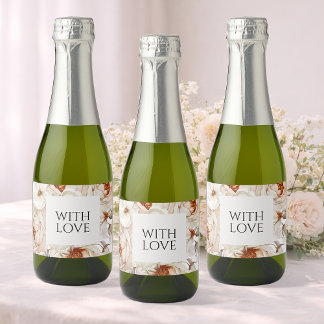 Étiquettes Pour Bouteilles De Vin Mousseux With Love Wedding