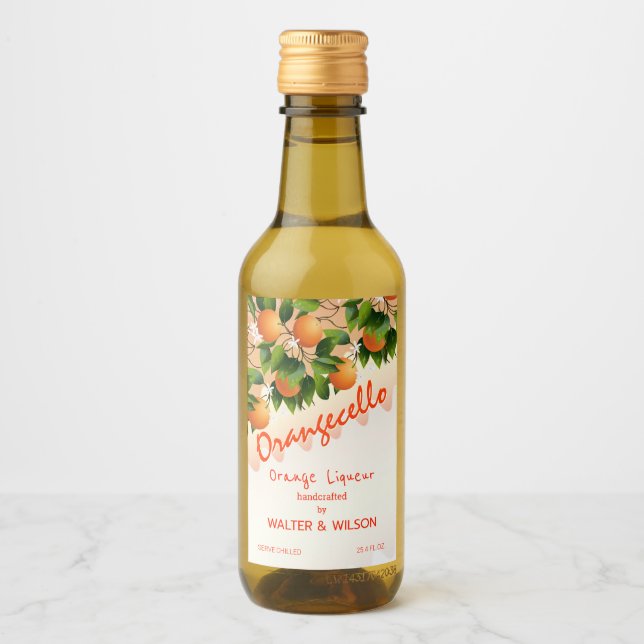 Étiquettes Pour Bouteilles De Vin Orangecello Orange (Devant)