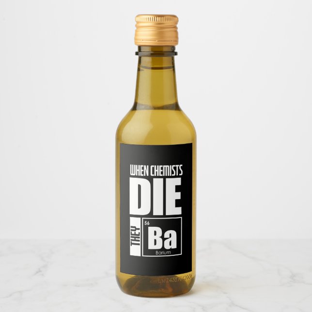 Étiquettes Pour Bouteilles De Vin Scientist Gift | Lovely Chemistry (Devant)