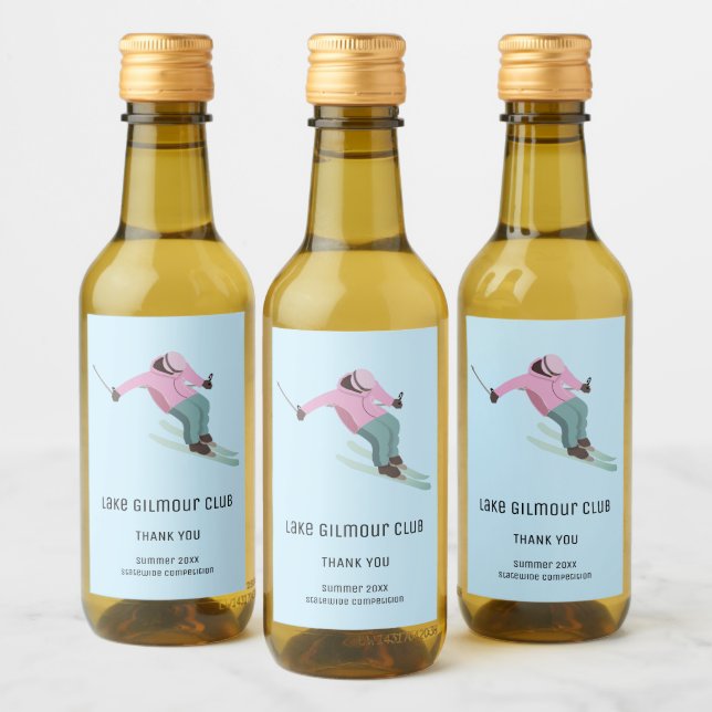 Étiquettes Pour Bouteilles De Vin Ski (Bouteilles)