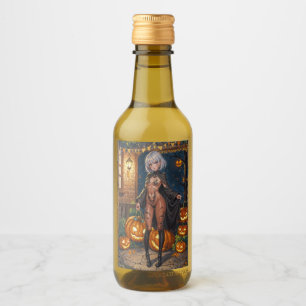 Étiquettes Pour Bouteilles De Vin Trick ou le traitement, Brave Halloween Costume Gi