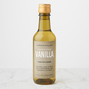 Étiquettes Pour Bouteilles De Vin Vanilla Extract VE006_04wnt libellé de la Personna