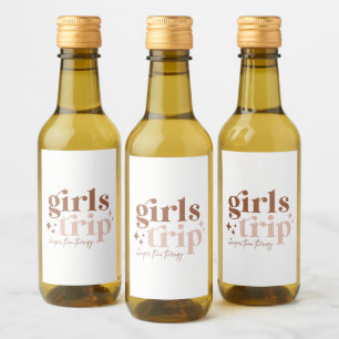 Étiquettes Pour Bouteilles De Vin Voyage des filles moins cher que la thérapie