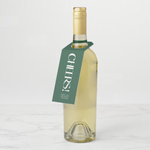 Étiquettes Pour Bouteilles Deep Pine Décoratif Serif Mariage Acclamations