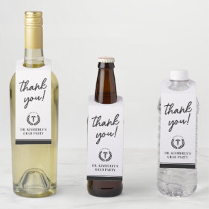 Étiquettes Pour Bouteilles Diplôme d'études Médicales personnalisé