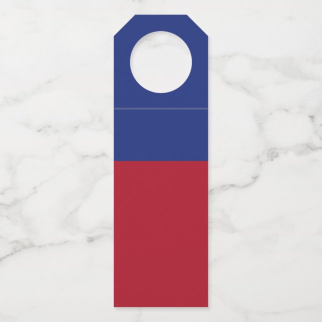 Étiquettes Pour Bouteilles Drapeau du Liechtenstein (Devant)